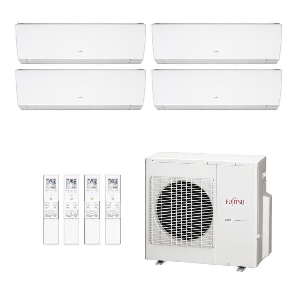 Ar-Condicionado Multi Split Inverter Fujitsu 27.000 (2x Evap HW 9.000 + 2x Evap HW 12.000) Quente/Frio 220V