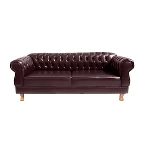 Sofá Chesterfield Elisabeth 2M - Corano Café / Capitonê - Barbearia - Escritório - Sala De Estar