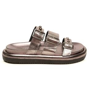 Papete Couro Feminino Mila Inox