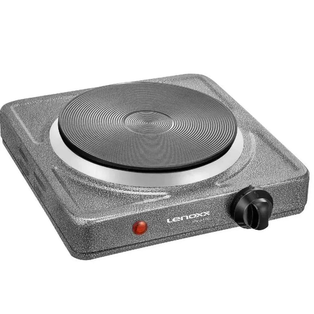 Fogão Elétrico de Bancada Lenoxx 1 Boca Pratic Grafite PFE351 – 127 Volts