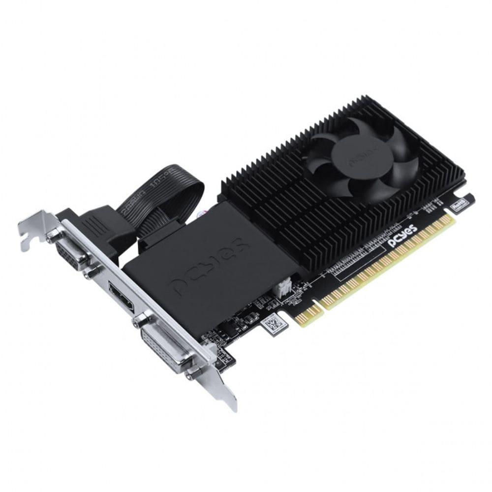 Placa de video Gpu Nvidia Geforce G 210 1Gb Ddr3 64 Bit Projeto Edge Low Profile Single Fan - Ppe210Dr3Sfbr