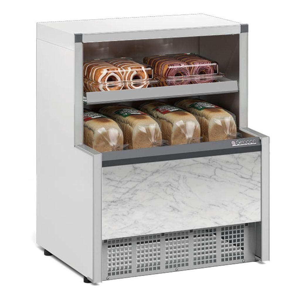 Módulo Balança Com Vitrine Neutra Aberta Aurora Mpba075 Gelopar Balcão Branco