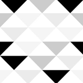 Papel De Parede Triangulo Branco Preto Cinza Autocolante