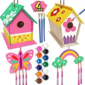Kit de artesanato Oriental Cherry Bird House Chime Kids 4-8