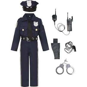 Fantasia de policial para meninos Neilyoshop Halloween Cosplay