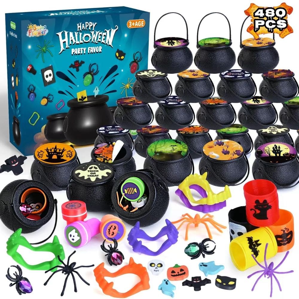 Lembrancinhas de festa de Halloween SpringFlower 480 unidades para crianças com bruxa