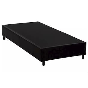 Cama Box Solteiro Extremo Reforçado Sintético Principe das Camas Preto 88x188x40