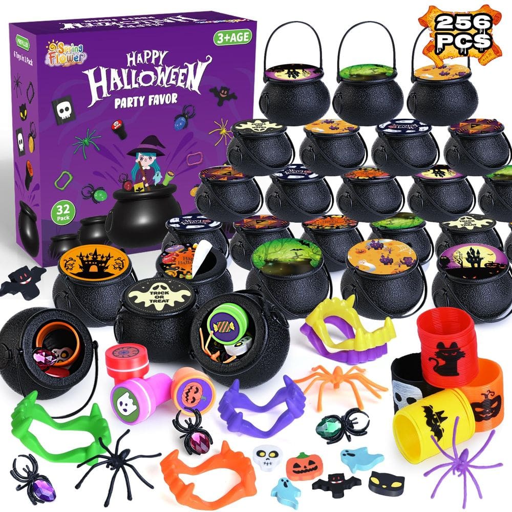 Lembrancinhas de Halloween SpringFlower 240 unidades com caldeirão de bruxas
