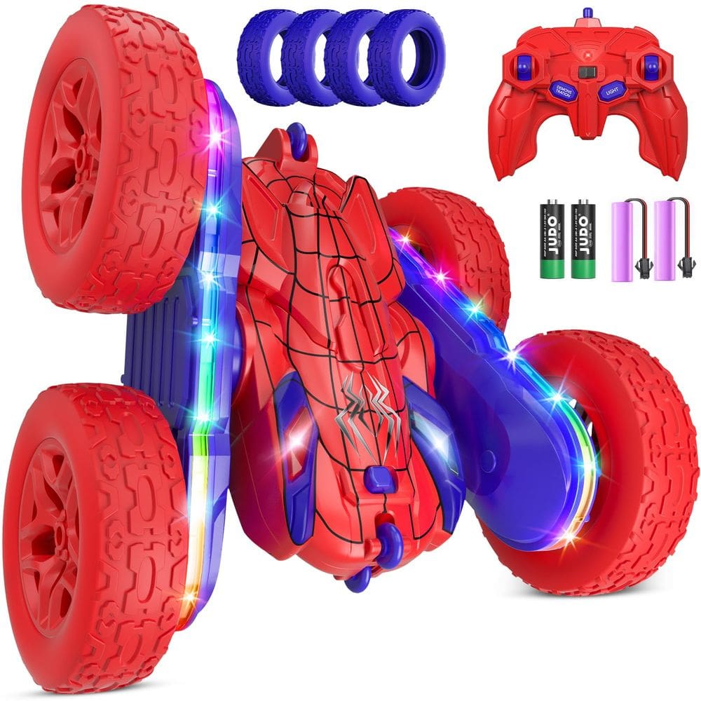 Carro de controle remoto Jimdella Spider RC Cars 360° Stunt 2,4 GHz