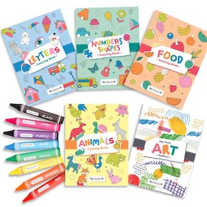 Livro de colorir TOYVENTIVE Big para crianças de 1 a 3 anos e crianças de 2 a 4 com