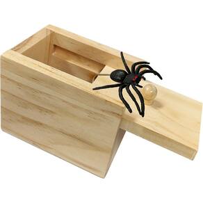 Prank Toy Jishi Spider Box Gag Gift Funny White Elephant