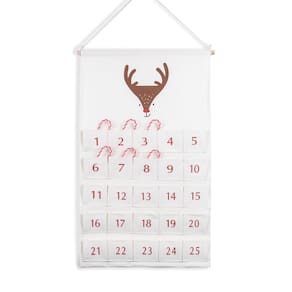 Calendário do Advento Gisela D Contagem regressiva de Natal com 25 bolsos