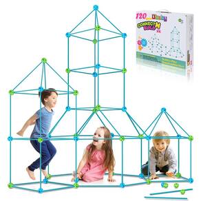 Kit de construção Fort OBUBY Kids 120 peças para crianças de 5 a 12 anos