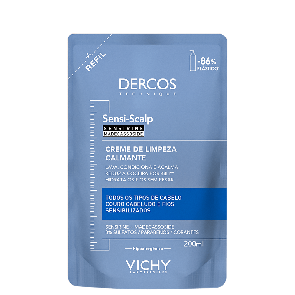 Vichy Dercos Sensi-Scalp Refil - Creme de Limpeza 200ml