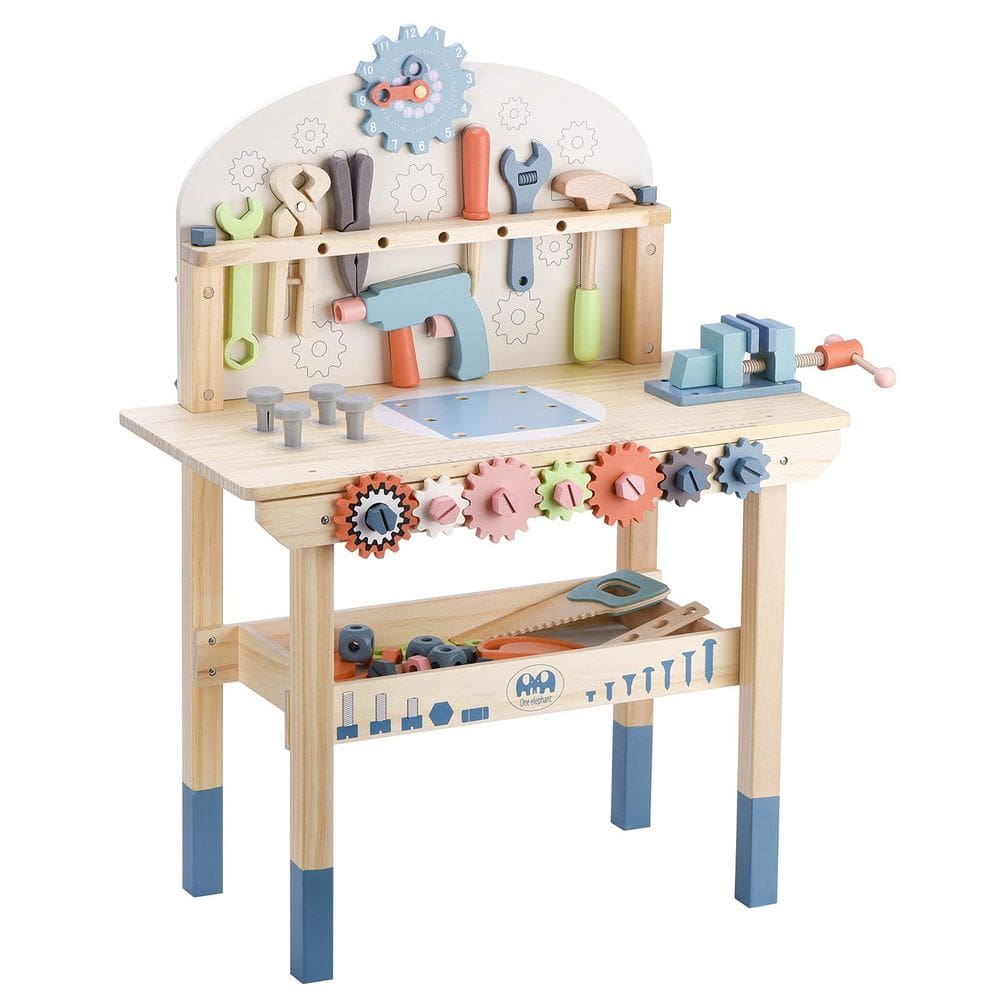 Bancada de trabalho de brinquedos Toywoo Tool Bench para crianças com conjunto de ferramentas de 3 a 5 anos
