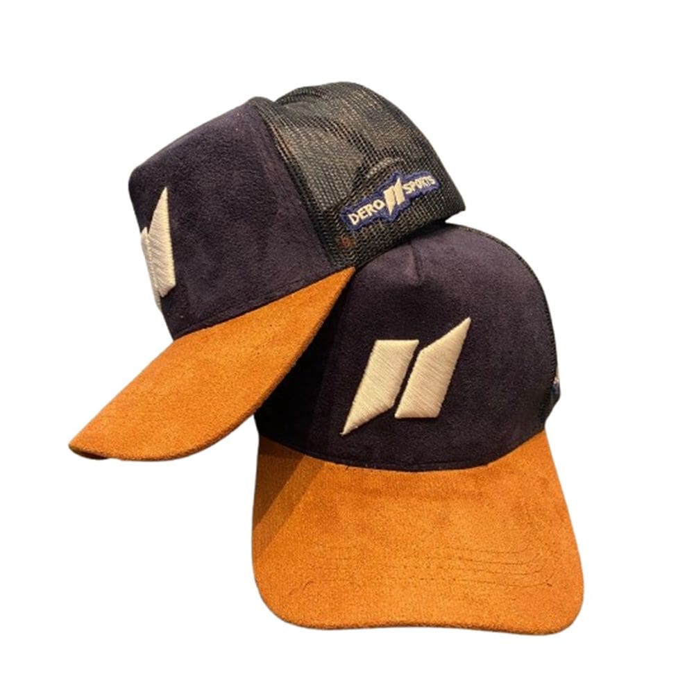 Boné Dero Sports Trucker Tela Frente Aba Curva Camurça