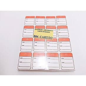 Etiqueta B04 Vermelha com 1.000 - Sun Special
