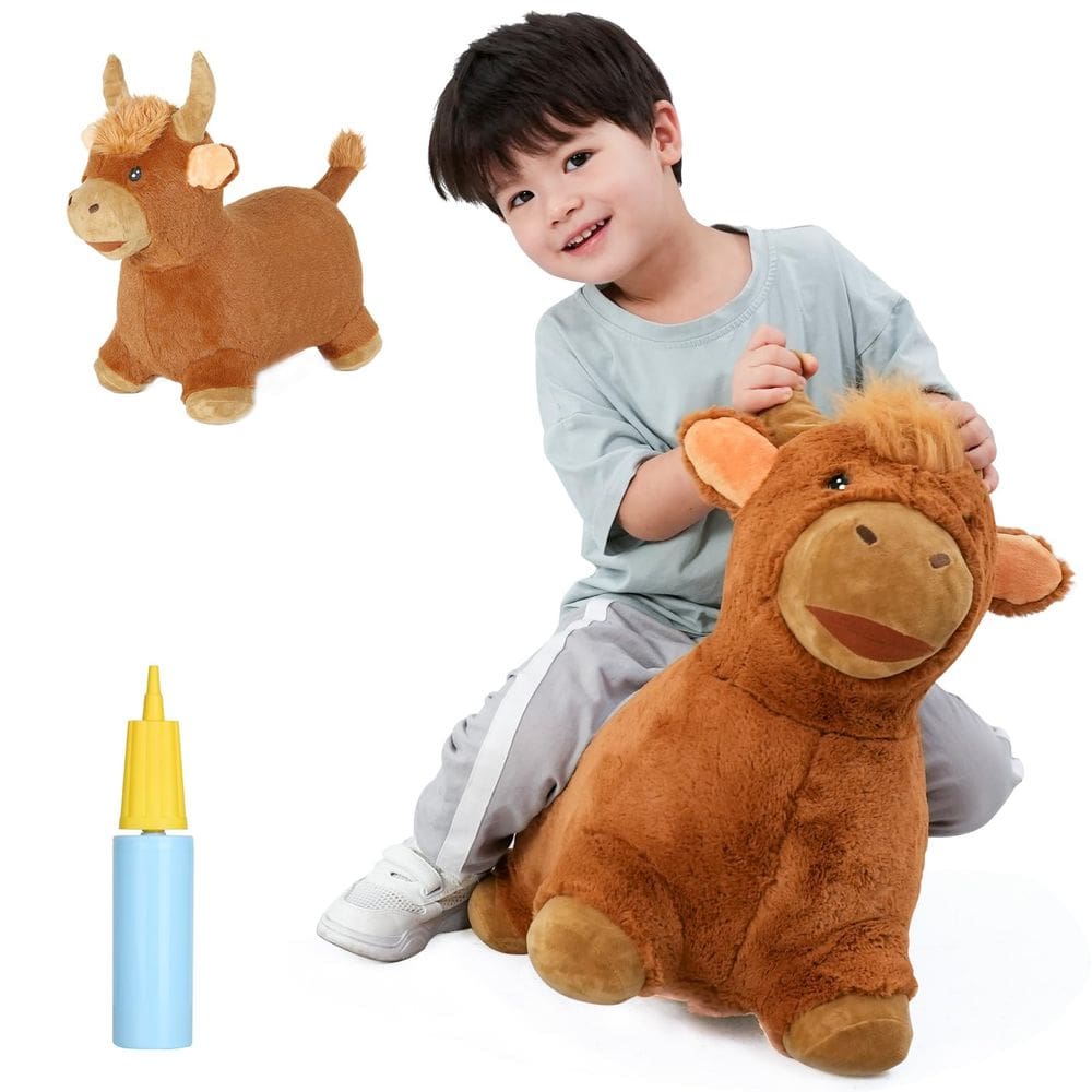 Brinquedo Bouncy Bull Hopping INPANY Toddler Plush Cow Hopper 45 kg