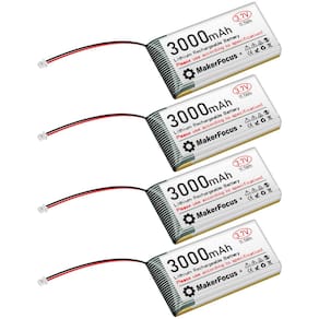 Bateria recarregável MakerFocus 3000mAh 3,7V 1S 1C LiPo
