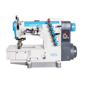 Máquina Costura Industrial Galoneira Plana Fechada LU500-01DS-TZ-SU Azul 110V - Lumak
