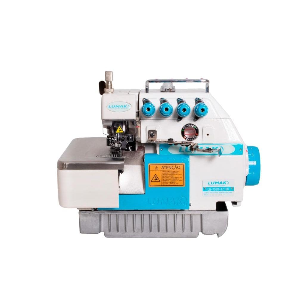 Máquina Costura Industrial Interlock Média LU757D-TZ-SU Azul Bivolt - Lumak