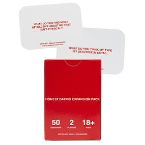 Jogo de cartas NÃO SOMOS REALMENTE ESTRANHOS Honest Dating Expansion