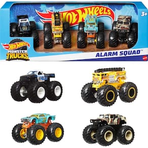 Conjunto Toy Monster Trucks Hot Wheels Alarm Squad 1:64 Scale 4-P