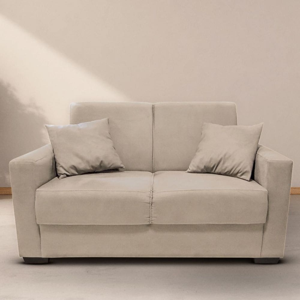 Sofá Estofado 2 Lugares Sala Estar Recepção Mariana Suede