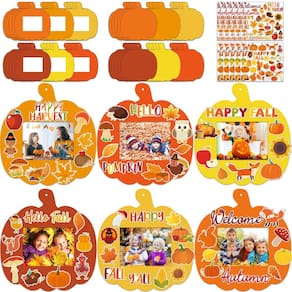 Kit de artesanato: porta-retratos Kepeel Fall DIY com abóbora para crianças