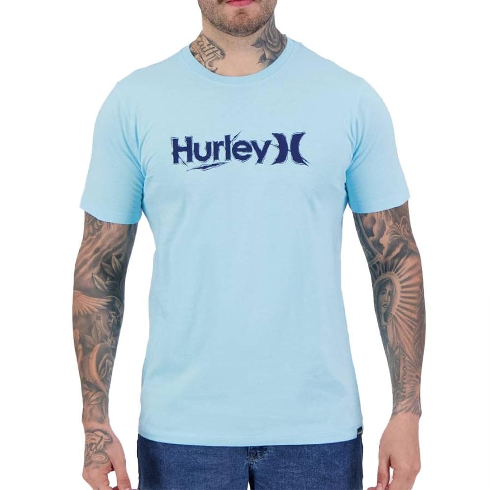 Camiseta Hurley Rash SM25 Masculina Azul