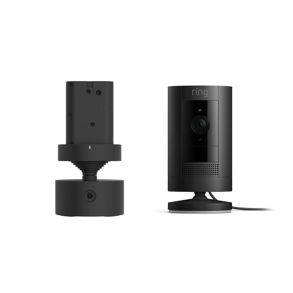 Câmera de segurança Ring Stick Up Cam Plug-In 1080p HD preta