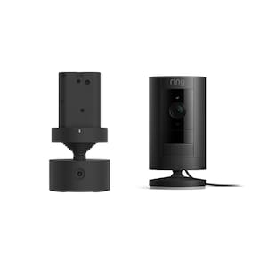 Câmera de segurança Ring Stick Up Cam Plug-In 1080p HD preta