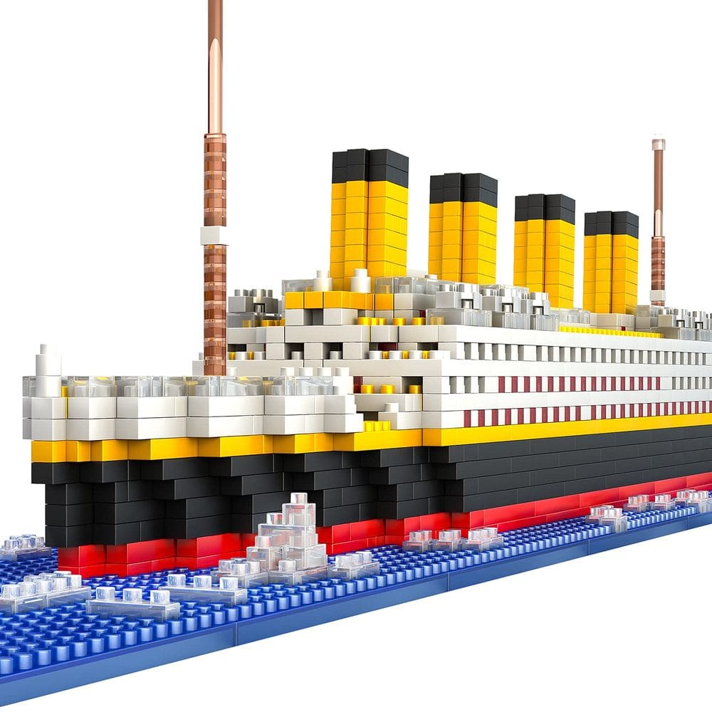 Conjunto de blocos de construção SEASUN Titanic Ship Micro Mini 1860 unidades