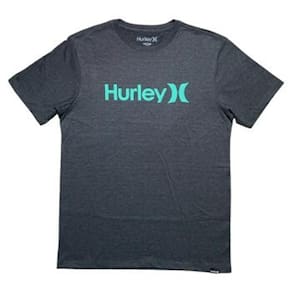 Camiseta Hurley O&O Solid SM25 Masculina Mescla Preto