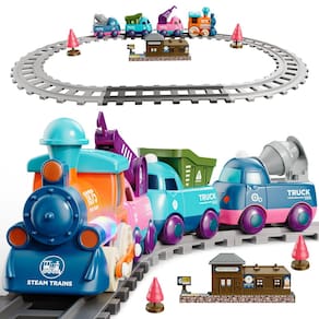 Conjunto de trem elétrico Lipneaed para crianças maiores de 3 anos com acessórios
