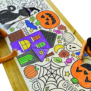 Toalha de mesa para colorir Tiny Expressions Halloween para crianças