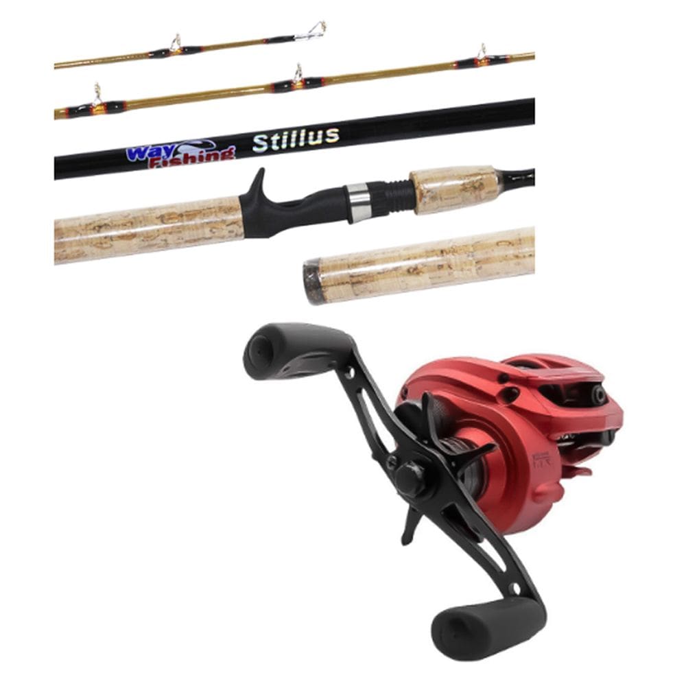 Kit Pesca Carretilha Maruri RedX + Vara Stillus 2,10m 20-40 Lb Inteiriça