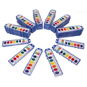 Conjunto de pintura em aquarela Color Swell 36 conjuntos com 8 cores e pincel