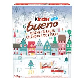 Calendário do Advento Kinder Bueno 2024 com 24 guloseimas (167g)