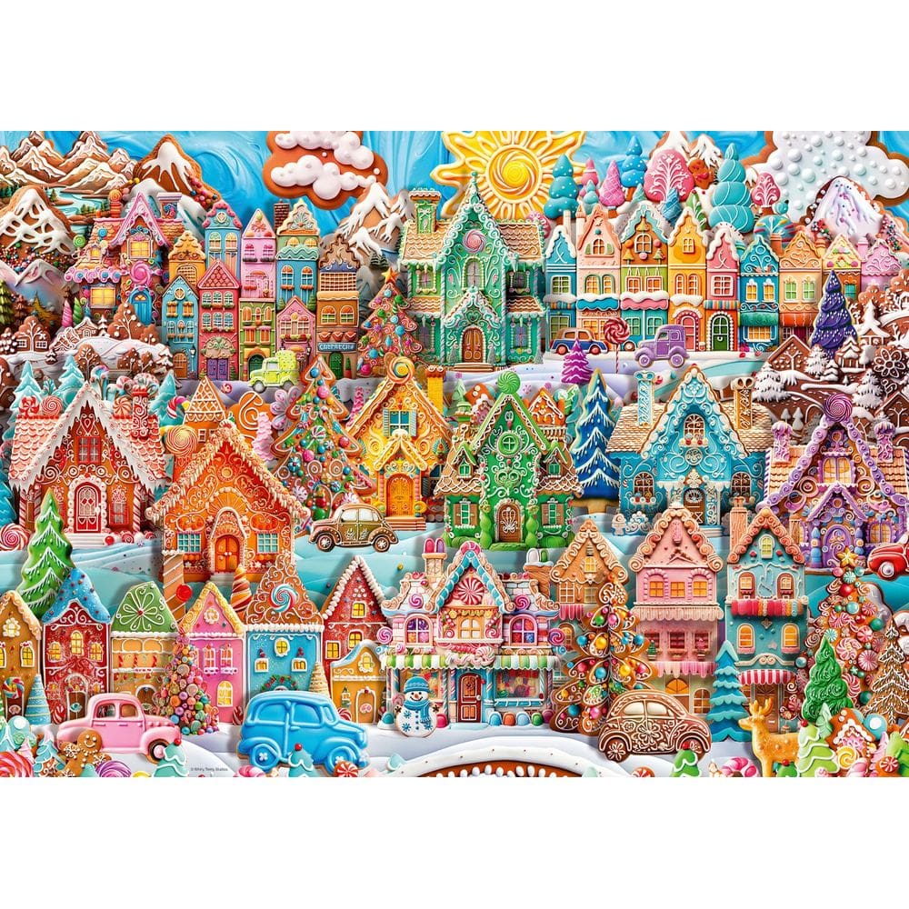 Quebra-cabeça Ravensburger Christmas Cookie Village 1000 unidades