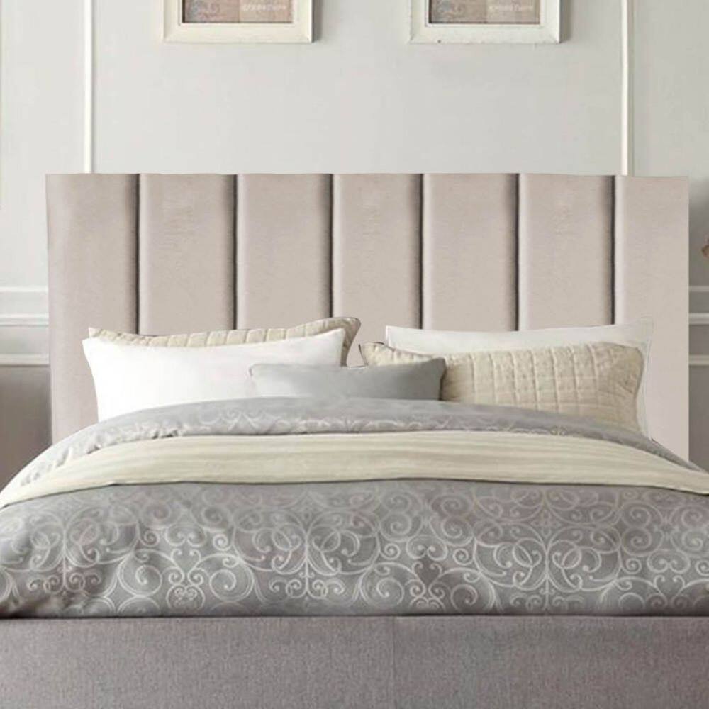 Cabeceira Estofada Cama Box King 195 cm Eloá Corino E Frame