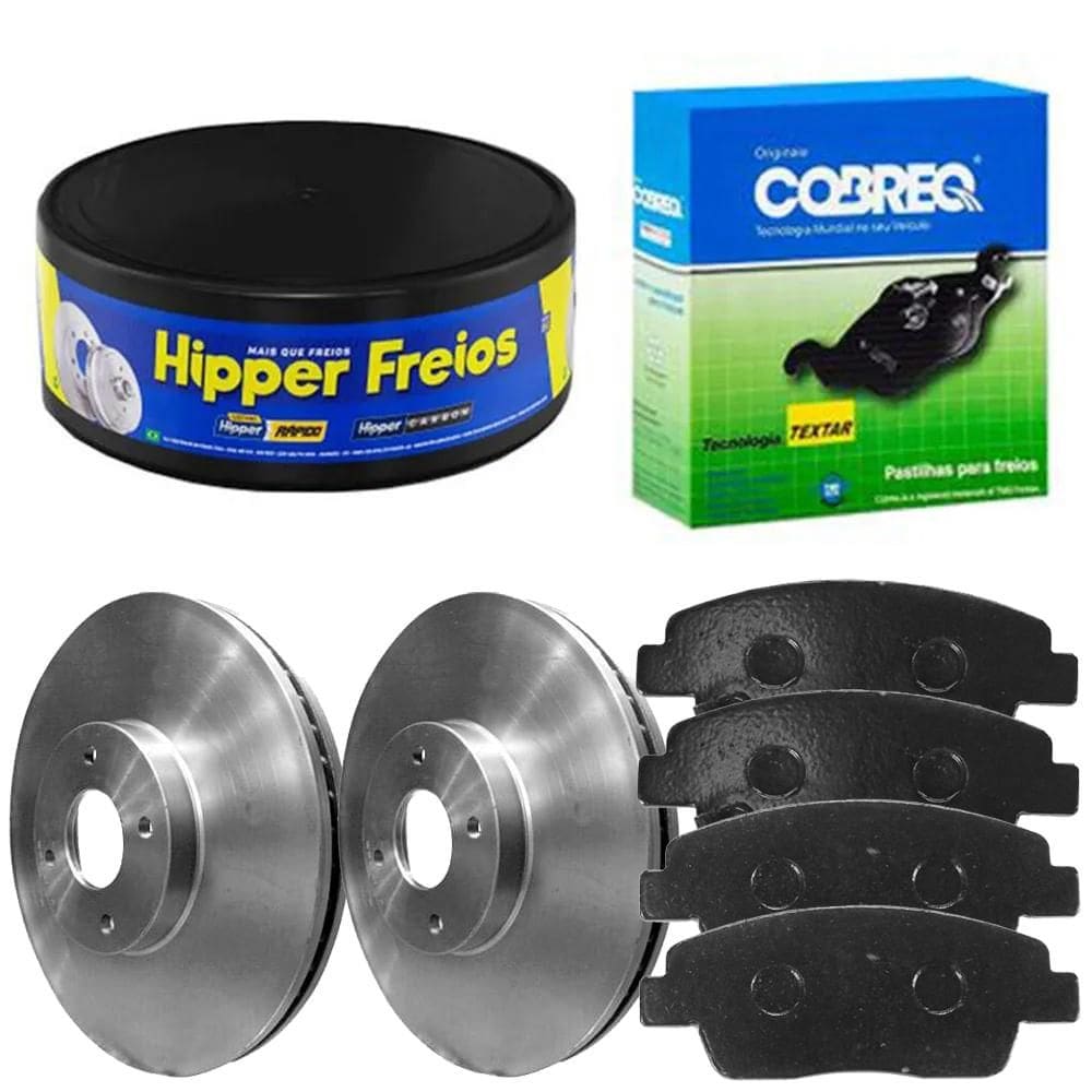 Kit Pastilha Disco Dianteiro Ventilado HB20 1.0 2012 a 2018