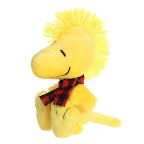 Animal de pelúcia Aurora Festive Peanuts Winter Plaid Woodstock