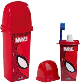 Porta Escova Dental Case Infantil Homem Aranha Plasutil