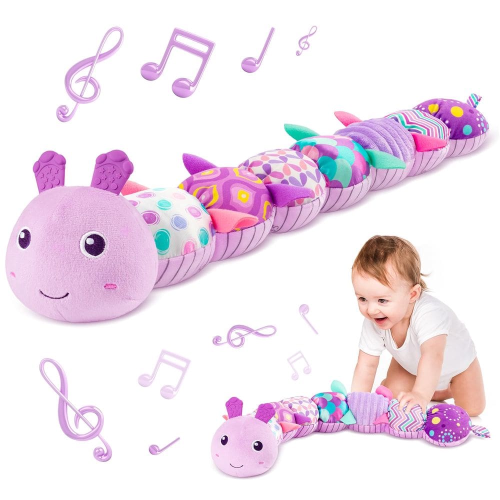 Brinquedo de atividade para animais de pelúcia Sumobaby Infant Musical Caterpil