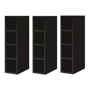 Kit 03 Nichos Garrafeiro Adega 100% Mdf Bp Garrafas Preto