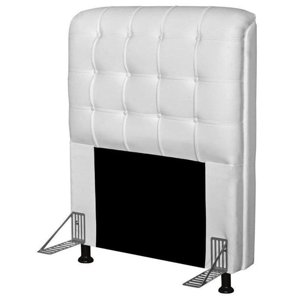 Cabeceira Dama 1,00 Cm Cama Box Solteiro Corino Gelo