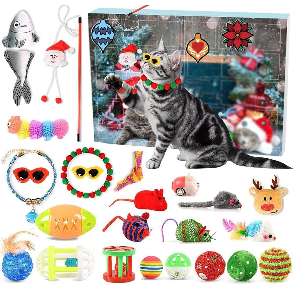 Calendário do Advento para 2024 Contagem regressiva de Natal para gatos