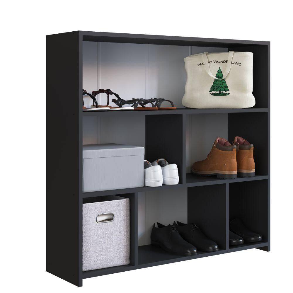 Modulo Organizador Multiuso Funcionale Mo080 Art In Moveis Preto