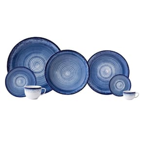 Aparelho De Jantar 42 Peças Esfera Azul Schmidt